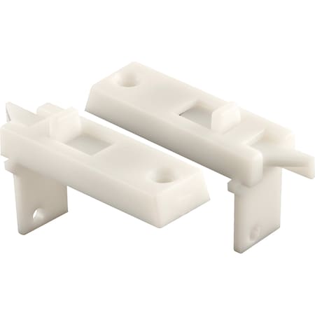 Prime-Line Vinyl Spring-Loaded Replacement Window Tilt Latch Pair, 1-11/16 Hole Center, White 1 Set F 2642